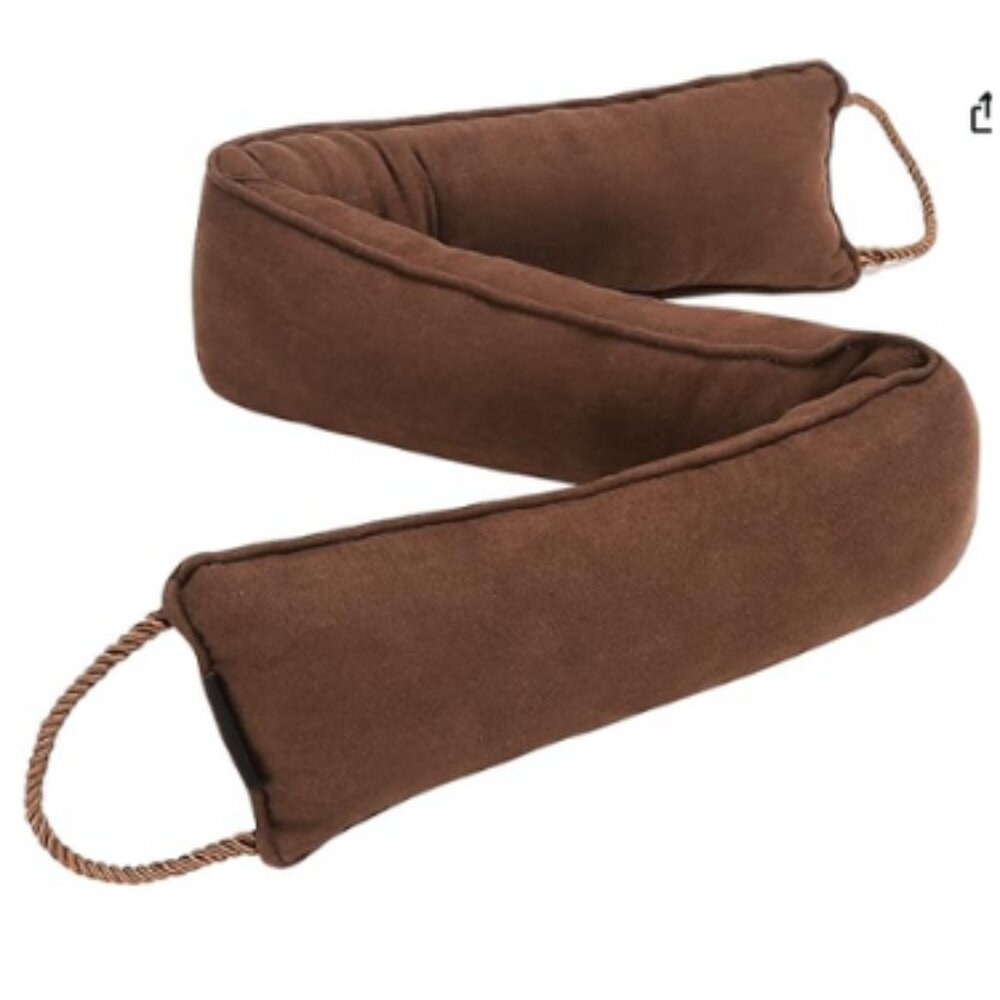 CIMA 36" Weighted Under Door Draft Stopper, Bottom Door Seal Brown